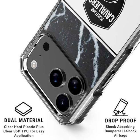 NBA Cleveland Cavaliers Marble iPhone 18 Pro Clear Case