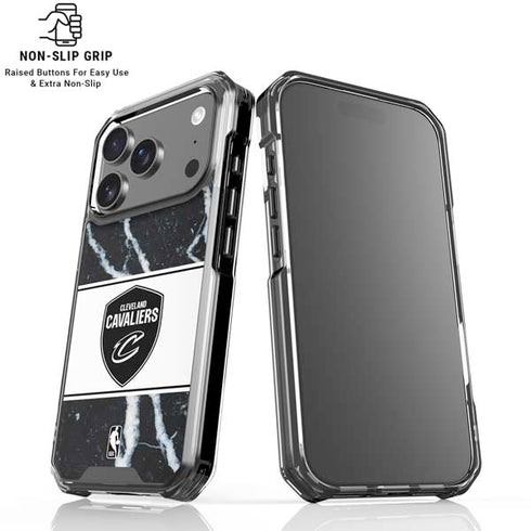NBA Cleveland Cavaliers Marble iPhone 18 Pro Clear Case
