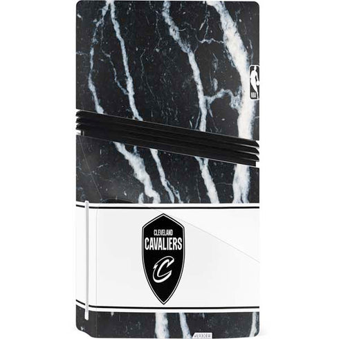 NBA Cleveland Cavaliers Marble PS5 Pro Disk Console Skin
