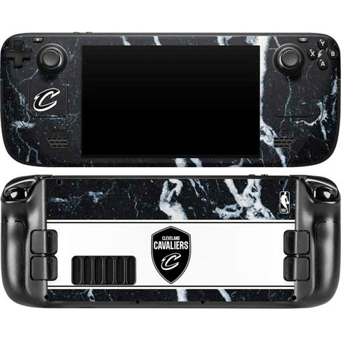 NBA Cleveland Cavaliers Marble Steam Deck Handheld Gaming Computer OLED Skin