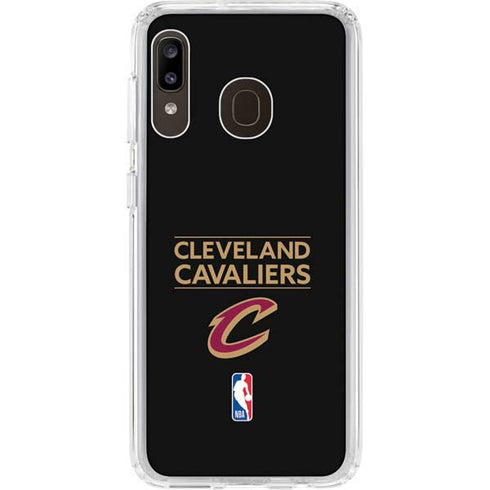 NBA Cleveland Cavaliers Standard - Blue Galaxy A20 Clear Case