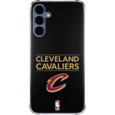 NBA Cleveland Cavaliers Standard - Blue Galaxy A55 5G Clear Case