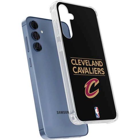NBA Cleveland Cavaliers Standard - Blue Galaxy A55 5G Clear Case