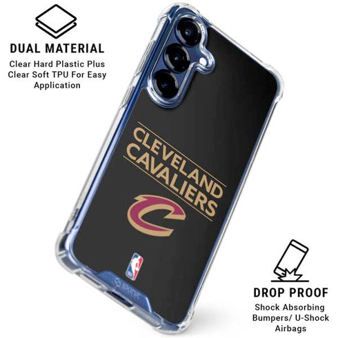 NBA Cleveland Cavaliers Standard - Blue Galaxy S25 Clear Case