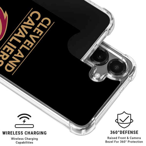 NBA Cleveland Cavaliers Standard - Blue Galaxy S26 Clear Case