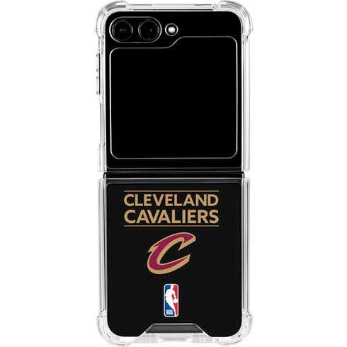 NBA Cleveland Cavaliers Standard - Blue Galaxy Z Flip6 Clear Case