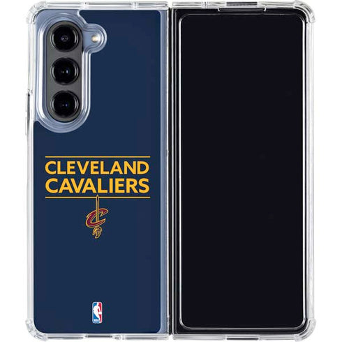 NBA Cleveland Cavaliers Standard - Blue Galaxy Z Fold5 5G Clear Case
