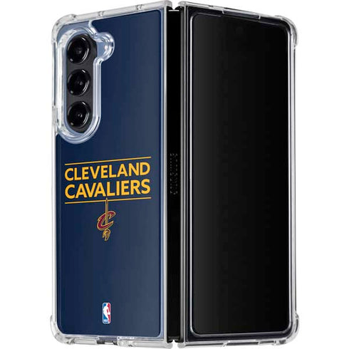 NBA Cleveland Cavaliers Standard - Blue Galaxy Z Fold5 5G Clear Case