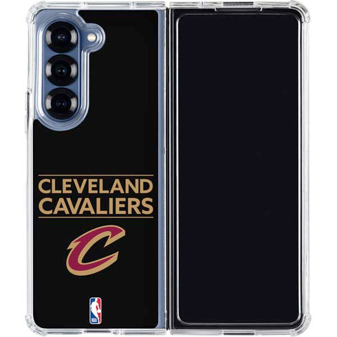 NBA Cleveland Cavaliers Standard - Blue Galaxy Z Fold6 Clear Case
