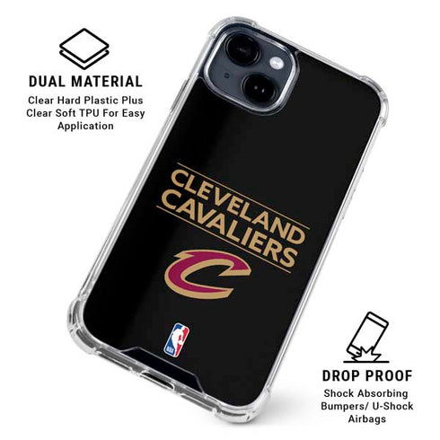 NBA Cleveland Cavaliers Standard - Blue iPhone 15 Clear Case