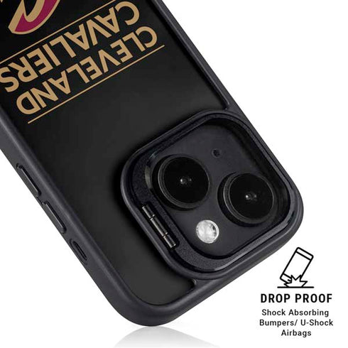 NBA Cleveland Cavaliers Standard - Blue iPhone 15 Kickstand Case