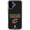 NBA Cleveland Cavaliers Standard - Blue iPhone 16 Plus Clear Case