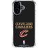 NBA Cleveland Cavaliers Standard - Blue iPhone 16 Plus Clear Case