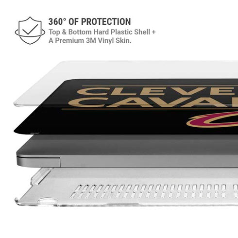 NBA Cleveland Cavaliers Standard - Blue MacBook Pro 14in (2021-24) Case plus Skin