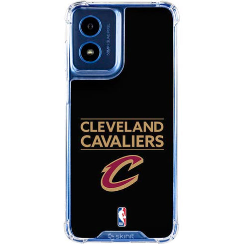 NBA Cleveland Cavaliers Standard - Blue Moto G 5G (2024) Clear Case