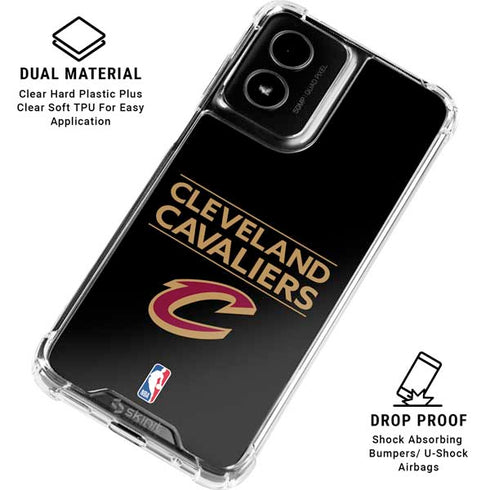 NBA Cleveland Cavaliers Standard - Blue Moto G Power 5G (2024) Clear Case