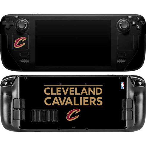 NBA Cleveland Cavaliers Standard - Blue Steam Deck Handheld Gaming Computer Skin