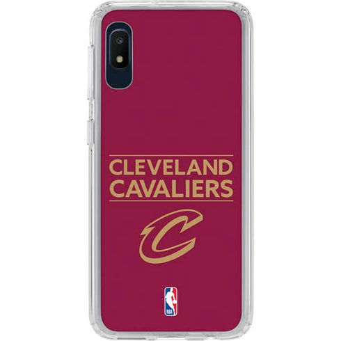NBA Cleveland Cavaliers Standard - Maroon Galaxy A10e Clear Case