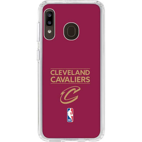 NBA Cleveland Cavaliers Standard - Maroon Galaxy A20 Clear Case