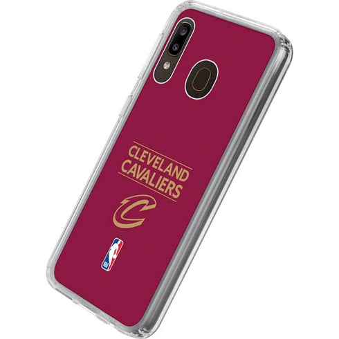 NBA Cleveland Cavaliers Standard - Maroon Galaxy A20 Clear Case