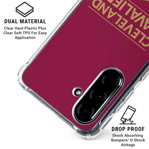 NBA Cleveland Cavaliers Standard - Maroon Galaxy A36 5G Clear Case