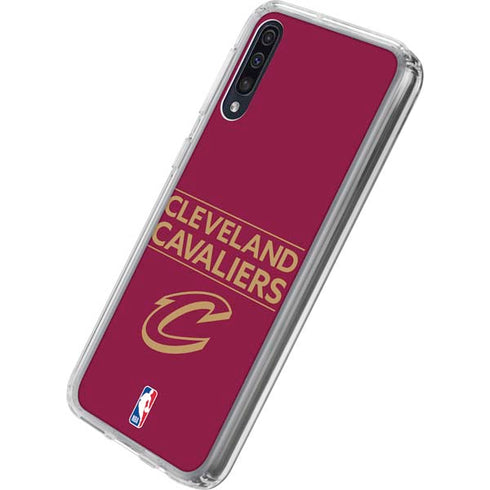 NBA Cleveland Cavaliers Standard - Maroon Galaxy A50 Clear Case