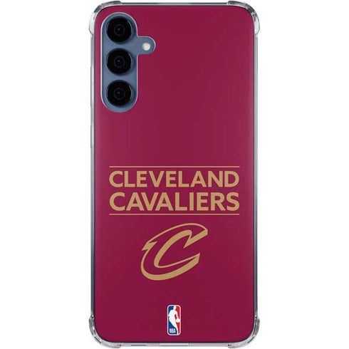 NBA Cleveland Cavaliers Standard - Maroon Galaxy A55 5G Clear Case