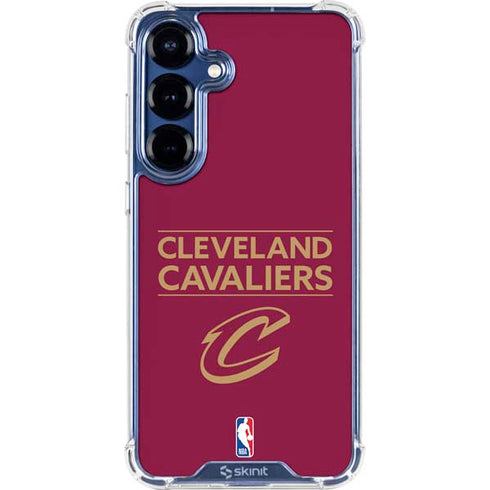 NBA Cleveland Cavaliers Standard - Maroon Galaxy S25 Clear Case