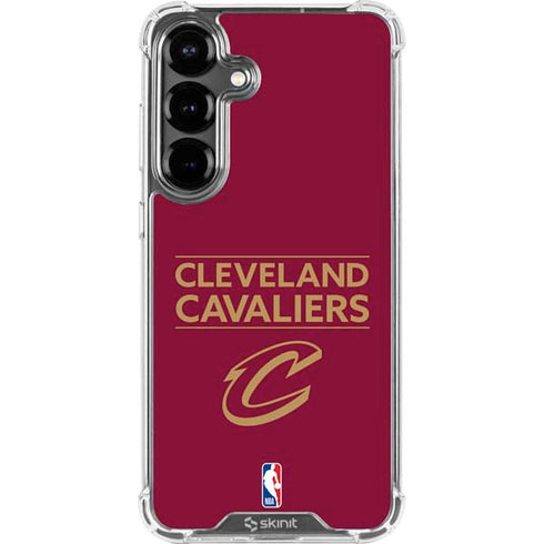 NBA Cleveland Cavaliers Standard - Maroon Galaxy S26 Clear Case