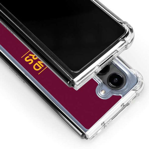 NBA Cleveland Cavaliers Standard - Maroon Galaxy Z Fold5 5G Clear Case