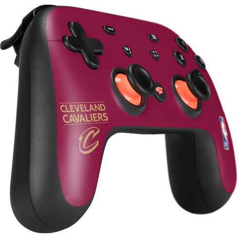 NBA Cleveland Cavaliers Standard - Maroon Google Stadia Controller Skin