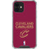 NBA Cleveland Cavaliers Standard - Maroon iPhone 12 Clear Case