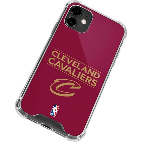 NBA Cleveland Cavaliers Standard - Maroon iPhone 12 Clear Case