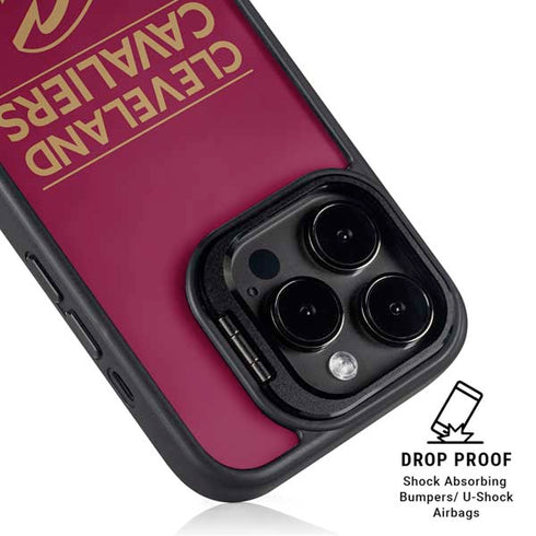 NBA Cleveland Cavaliers Standard - Maroon iPhone 14 Pro Kickstand Case