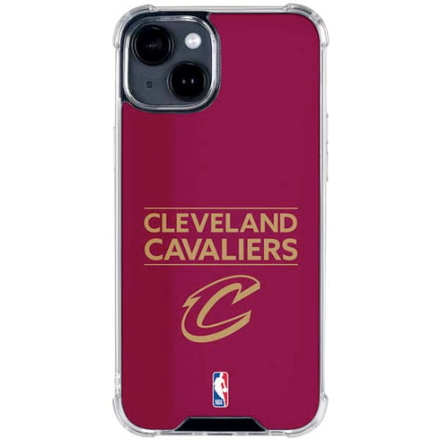 NBA Cleveland Cavaliers Standard - Maroon iPhone 15 Clear Case