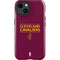 NBA Cleveland Cavaliers Standard - Maroon iPhone 15 Impact Case