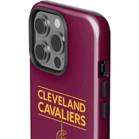 NBA Cleveland Cavaliers Standard - Maroon iPhone 15 Pro Impact Case
