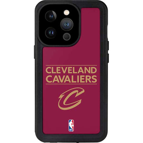 NBA Cleveland Cavaliers Standard - Maroon iPhone 15 Pro Waterproof Case