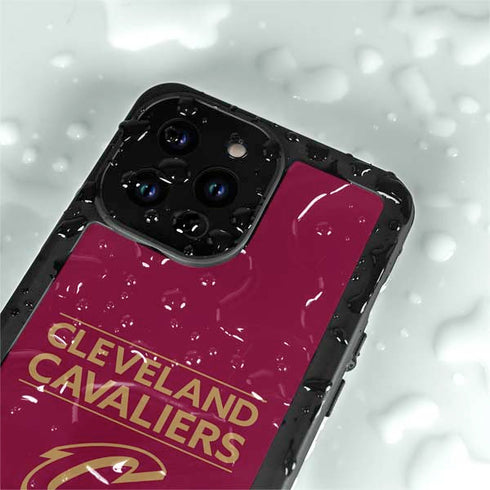 NBA Cleveland Cavaliers Standard - Maroon iPhone 15 Pro Waterproof Case
