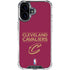 NBA Cleveland Cavaliers Standard - Maroon iPhone 16 Clear Case