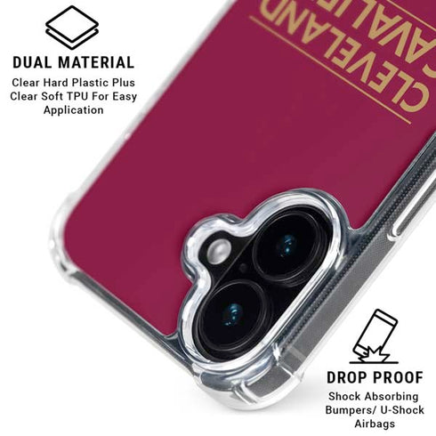 NBA Cleveland Cavaliers Standard - Maroon iPhone 16 MagSafe Case