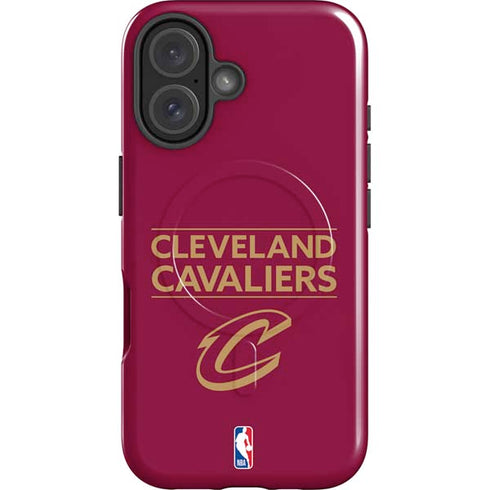 NBA Cleveland Cavaliers Standard - Maroon iPhone 16 Magsafe Impact Case