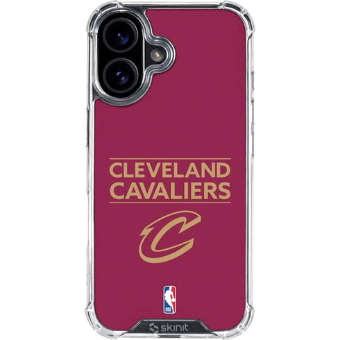 NBA Cleveland Cavaliers Standard - Maroon iPhone 16 Plus Clear Case