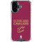 NBA Cleveland Cavaliers Standard - Maroon iPhone 16 Plus Clear Case