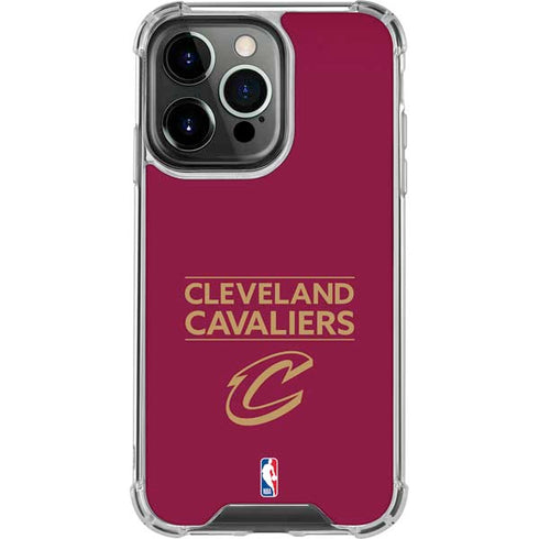 NBA Cleveland Cavaliers Standard - Maroon iPhone 16 Pro Clear Case