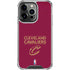 NBA Cleveland Cavaliers Standard - Maroon iPhone 16 Pro Clear Case