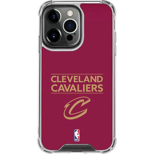 NBA Cleveland Cavaliers Standard - Maroon iPhone 16 Pro Max Clear Case