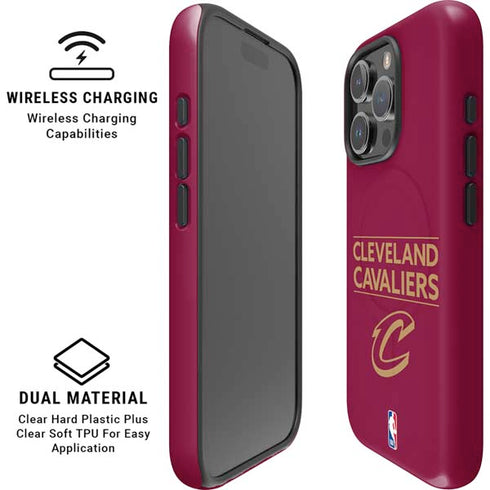 NBA Cleveland Cavaliers Standard - Maroon iPhone 16 Pro Max Magsafe Impact Case