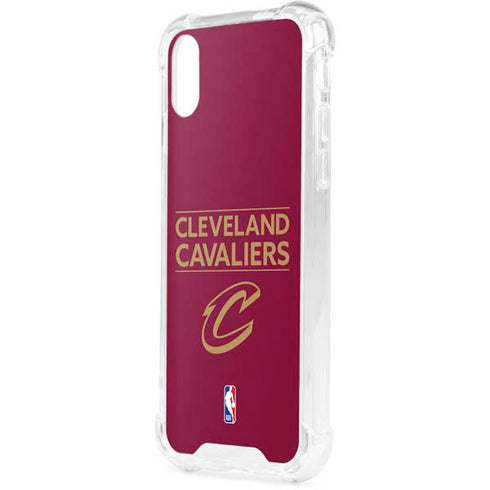 NBA Cleveland Cavaliers Standard - Maroon iPhone XS Clear Case