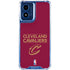 NBA Cleveland Cavaliers Standard - Maroon Moto G 5G (2024) Clear Case